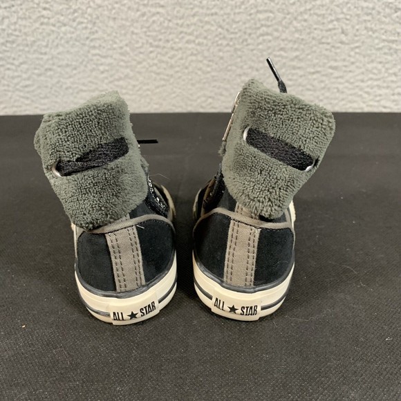 Converse Black Suede‎ Ankle Boot Side Zip Size Us Kid Size 4C EUC - Picture 4 of 7